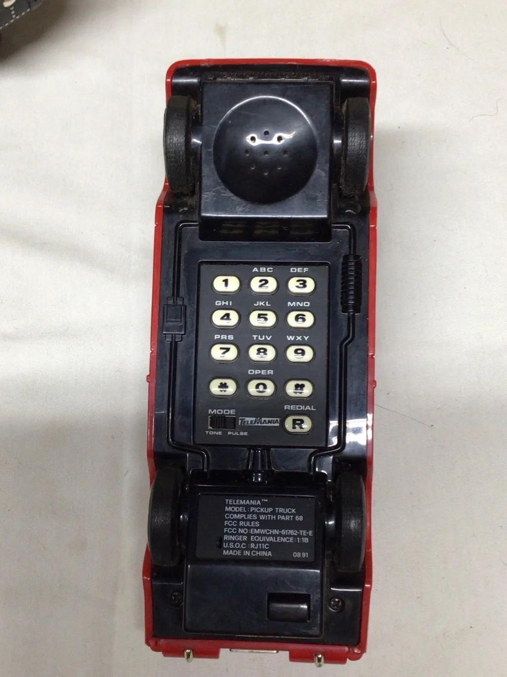 Red Classic Pickup Phone- Vintage Truck Design man cave display?  Man cave